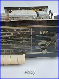 Vintage Braun Super 56 German Tube Radio For Parts Only Type RC 56 UK Schematics