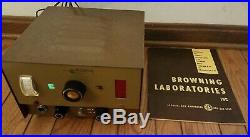Vintage Browning Eagle S23 Transmitter CB Radio Base for Parts Repair with Manual