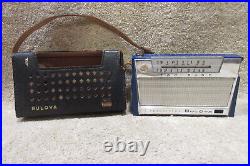 Vintage Bulova 7 Transistor Small Pocket AM Radio -FOR PARTS or REPAIR