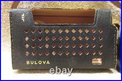 Vintage Bulova 7 Transistor Small Pocket AM Radio -FOR PARTS or REPAIR