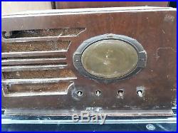 Vintage CORONADO Short Wave Middle Wave Broad Cast Tube Radio Parts or Repair