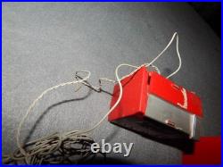 Vintage Coca Cola Mini Cooler Crystal Radios Lot Of 2 Parts HTF Estate Find