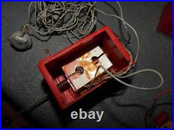 Vintage Coca Cola Mini Cooler Crystal Radios Lot Of 2 Parts HTF Estate Find