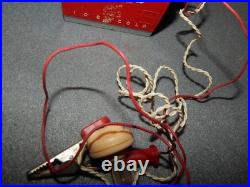 Vintage Coca Cola Mini Cooler Crystal Radios Lot Of 2 Parts HTF Estate Find