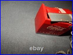 Vintage Coca Cola Mini Cooler Crystal Radios Lot Of 2 Parts HTF Estate Find