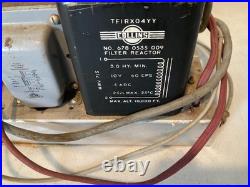 Vintage Collins Tube Radio Power Supply Chassis Transformers Reactor For Parts