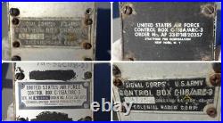 Vintage Control boxes C-118A/ARC-3 (Lot of 4pcs Parts Only)