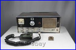 Vintage Courier 23 CB TUBE Radio /Courier 527 Microphone SOLD AS-IS PARTS/REPAIR