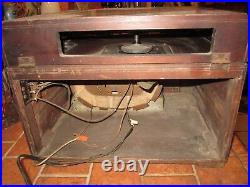 Vintage Crosley Model 35-AK Tube AM Radio Phonogragh for Parts or Restoration