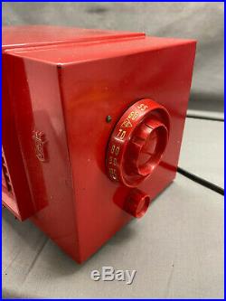 Vintage Crosley Red Plastic Tube Radio Parts Repair Model F-5