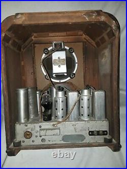 Vintage Crosley Wooden Tube Radio Model 54 FOR PARTS or REPAIR