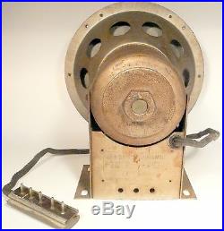 Vintage ERLA model 224 TUBE RADIO part TESTED /WORKING 9 FIELD COIL SPEAKER