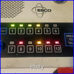 Vintage Esco 12 Station Intercom FOR PARTS Powers On
