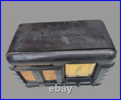 Vintage FADA Model 119 Art Deco Bakelite Tube Radio 1930s Untested Parts Repair