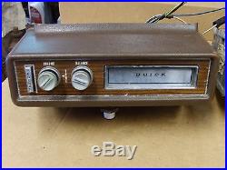 Vintage Factory Buick AM/FM Radio Stereo & 8 Track Player under dash style
