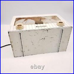 Vintage Firestone AM Radio 4-a-89 RARE White Bakelite AS IS FOR PARTS OR REPAIR