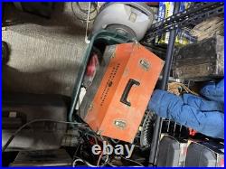 Vintage GE Radio TV Repairman Tube Caddy Orange Case Toolbox WithTubes & Parts