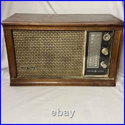 Vintage GE T265B AM FM Tube Radio General Electric Completely ORIGINAL WORKING