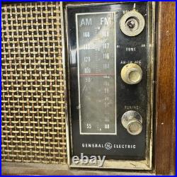 Vintage GE T265B AM FM Tube Radio General Electric Completely ORIGINAL WORKING