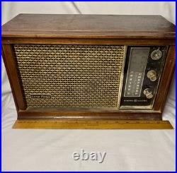 Vintage GE T265B AM FM Tube Radio General Electric Completely ORIGINAL WORKING