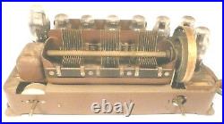 Vintage GRAYBAR 340 / RCA parts Untested CHASSIS with 8 TUBES & BRASS TUNING CAPS