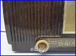 Vintage Gebraucht General Electric Ge Braun Uhr Schlauch Radio Parts
