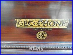 Vintage Gecophone no 2000 BBC radio cabinet, 1920s, Lewcos parts, instructions