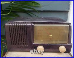 Vintage General Electric Bakelite Tube Radio Model C403 For Parts/ Restoration