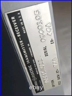 Vintage General Electric MASTR Radio Base Station Shelf GE Parts Untested