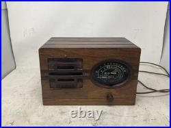 Vintage General Electric Pla-Mor Wooden Tube Radio B273699 Powers On Parts Read