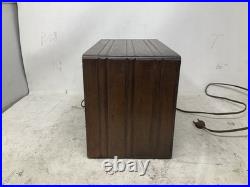 Vintage General Electric Pla-Mor Wooden Tube Radio B273699 Powers On Parts Read