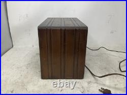Vintage General Electric Pla-Mor Wooden Tube Radio B273699 Powers On Parts Read