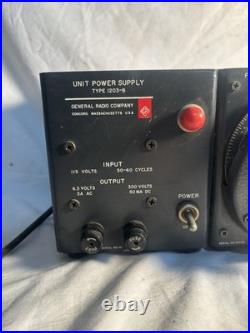 Vintage General Radio Company Unit Power Supply Type 1203-B AND 1210 PARTS