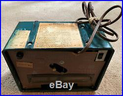 Vintage Green Tube Sylvania Alarm Clock Radio 543H CW-250314 60's Parts Repair