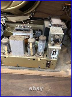 Vintage Grundig 2077 Tube Radio Germany For Parts Repair