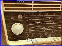 Vintage Grundig Majestic 4085 USA Luxury Tube Radio Parts Or Repair