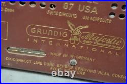 Vintage Grundig Model 87 USA AM-FM Radio FOR PARTS OR RESTORATION