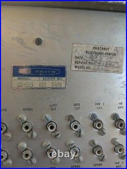 Vintage HEATHKIT SB-303 Ham Radio Receiver -missing power cord parts/restoration