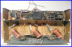 Vintage HOMEBREW / KIT RADIO CHASSIS w GOOD KNOBS, BRASS PLATES, & PARTS
