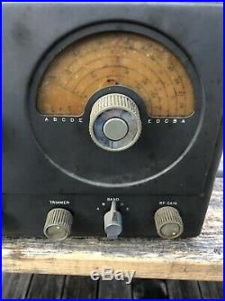 Vintage HTF National NC-57M Radio Reciever For Parts Or Repair