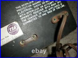 Vintage Hallicrafters Ham Radio Receiver Model S-38B For Parts Or Repair READ