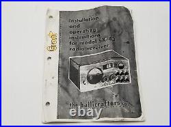 Vintage Hallicrafters Model SX-43 Amateur HAM AM/FM 6-Band Radio Receiver PARTS