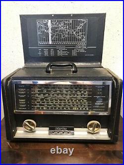 Vintage Hallicrafters Model TW-1000A Tube AM Shortwave Radio Receiver For Parts