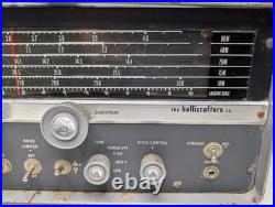 Vintage Hallicrafters S-108 Shortwave Ham Radio PARTS / REPAIR Receiver Tube AM