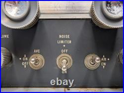 Vintage Hallicrafters S-108 Shortwave Ham Radio PARTS / REPAIR Receiver Tube AM