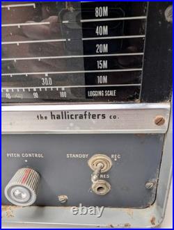 Vintage Hallicrafters S-108 Shortwave Ham Radio PARTS / REPAIR Receiver Tube AM Vintage Hallicrafters S-108 Shortwave Ham Radio PARTS / REPAIR Receiver Tube AM