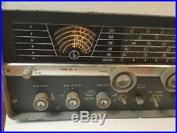 Vintage Hallicrafters SX-110 Ham Radio Receiver Powers On untested parts repair