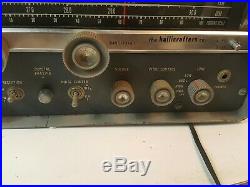 Vintage Hallicrafters SX-110 Ham Radio Receiver Powers On untested parts repair