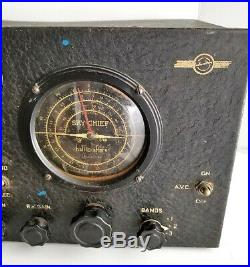 Vintage Hallicrafters Sky Chief Shortwave Receiver Radio Parts or Restoration