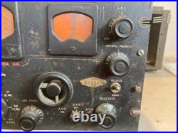 Vintage Hallicrafters Super Skyrider Receiver SX-28 WW2 1940s PARTS REPAIR ONLY